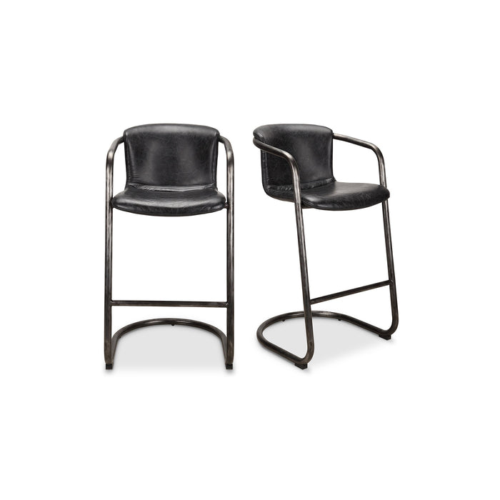 Freeman Barstool Leather - Set Of Two