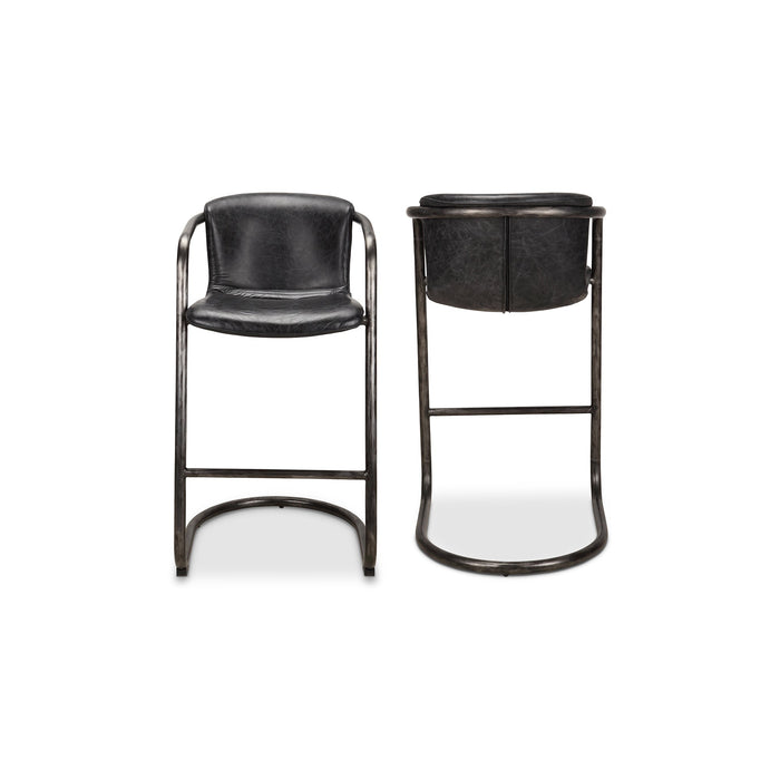 Freeman Barstool Leather - Set Of Two