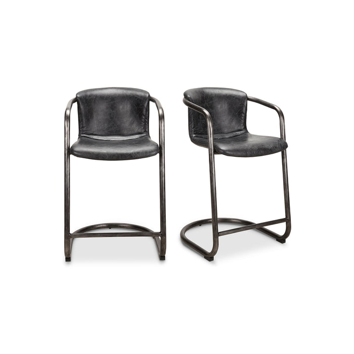 Freeman Counter Stool Leather - Set Of Two