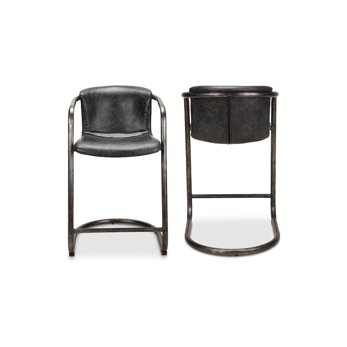 Freeman Counter Stool Leather - Set Of Two