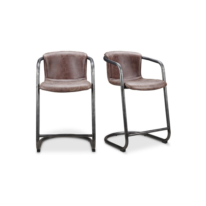 Freeman Counter Stool Leather - Set Of Two