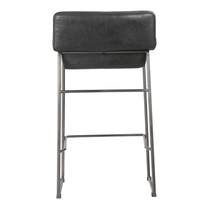 Starlet Counter Stool Leather - Set Of Two