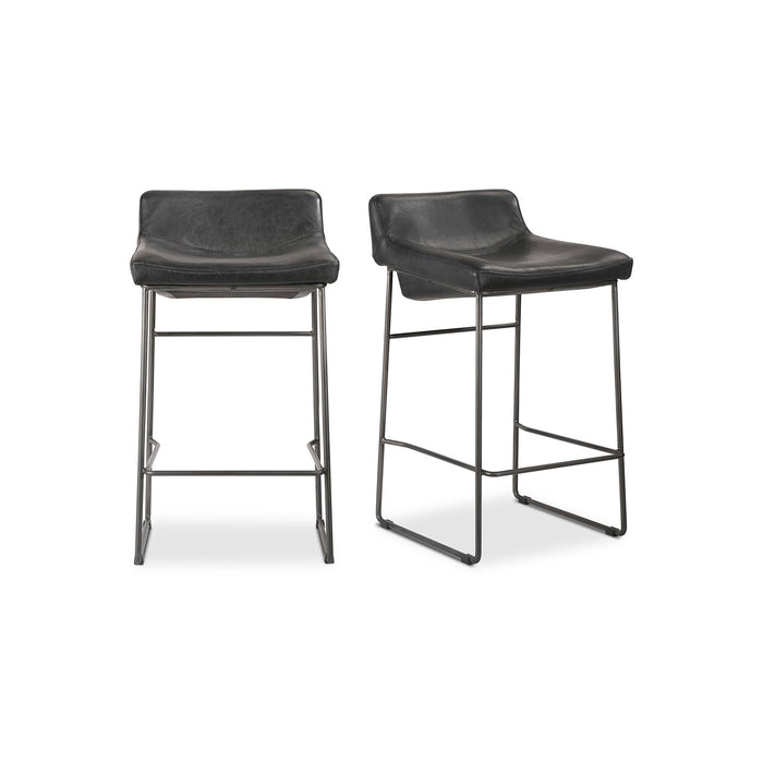 Starlet Counter Stool Leather - Set Of Two