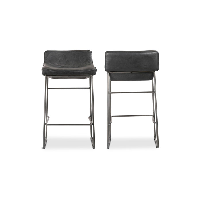 Starlet Counter Stool Leather - Set Of Two