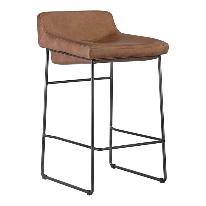 Starlet Counter Stool Leather - Set Of Two