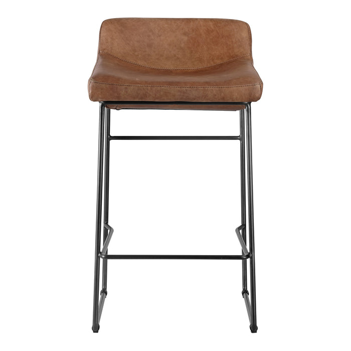 Starlet Counter Stool Leather - Set Of Two