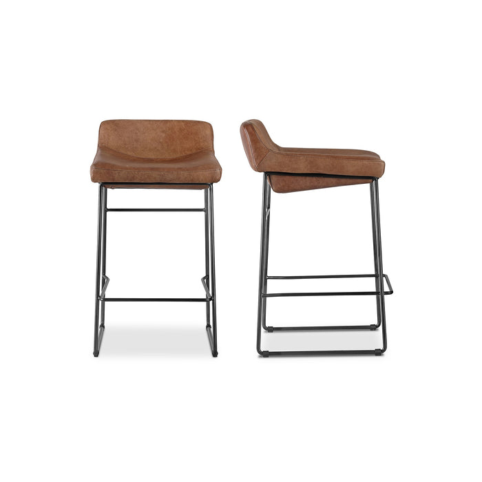 Starlet Counter Stool Leather - Set Of Two
