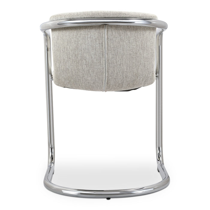 Freeman Chrome Frame Dining Chair Blended Cream - Set Of Two