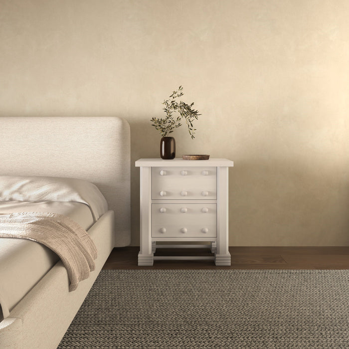 Clement Nightstand Whitewashed