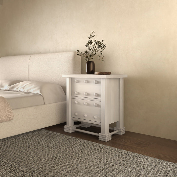 Clement Nightstand Whitewashed