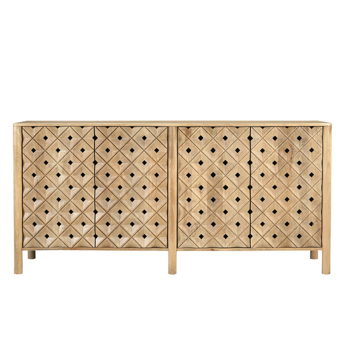 Fulton 4 Door Sideboard Natural