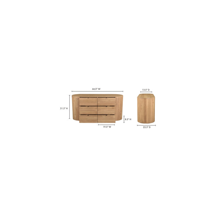 Theo 6 Drawer Dresser