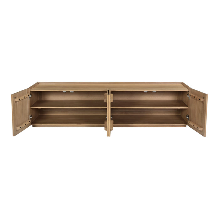 Plank Media Cabinet Natural