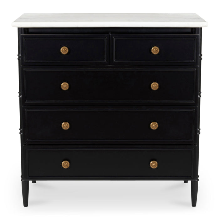 Eleanor 5 Drawer Chest Black