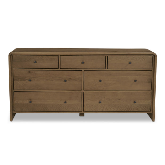 Riley 7 Drawer Dresser Oak