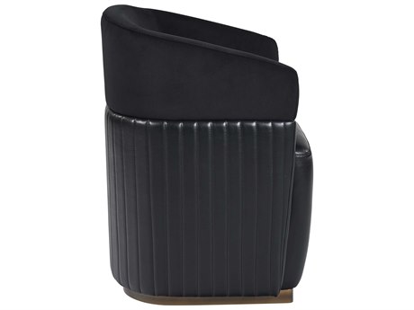 Genval Wheeled Lounge Chair Abbington Black / Cantina Black