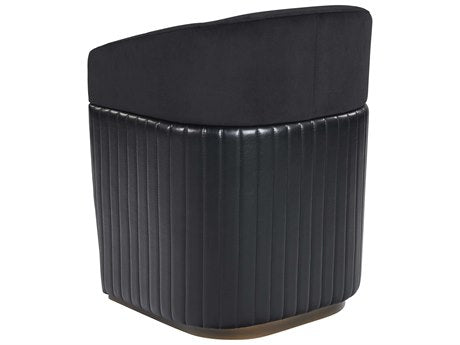 Genval Wheeled Lounge Chair Abbington Black / Cantina Black
