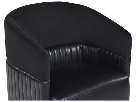 Genval Wheeled Lounge Chair Abbington Black / Cantina Black