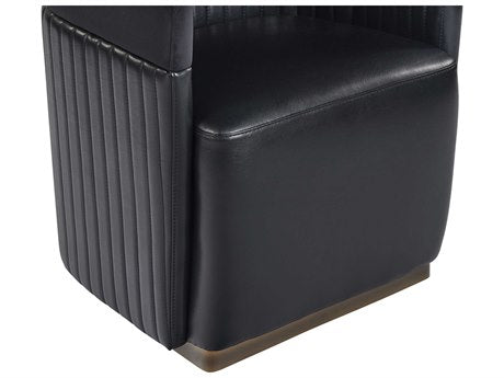 Genval Wheeled Lounge Chair Abbington Black / Cantina Black