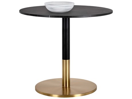 Massie Bistro Table Black Marble 35.5"