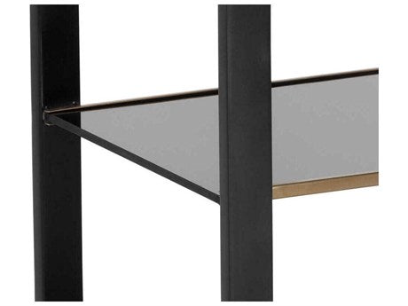 Ambretta End Table Black / Smoke Grey