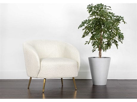 Clea Lounge Chair Altro White