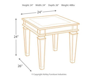 Tessani Coffee Table and 2 End Tables