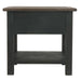 Tyler Creek End Table - Grayish Brown/Black - Furniture Depot (1645114228789)