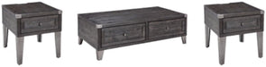 Todoe Coffee Table and 2 End Tables