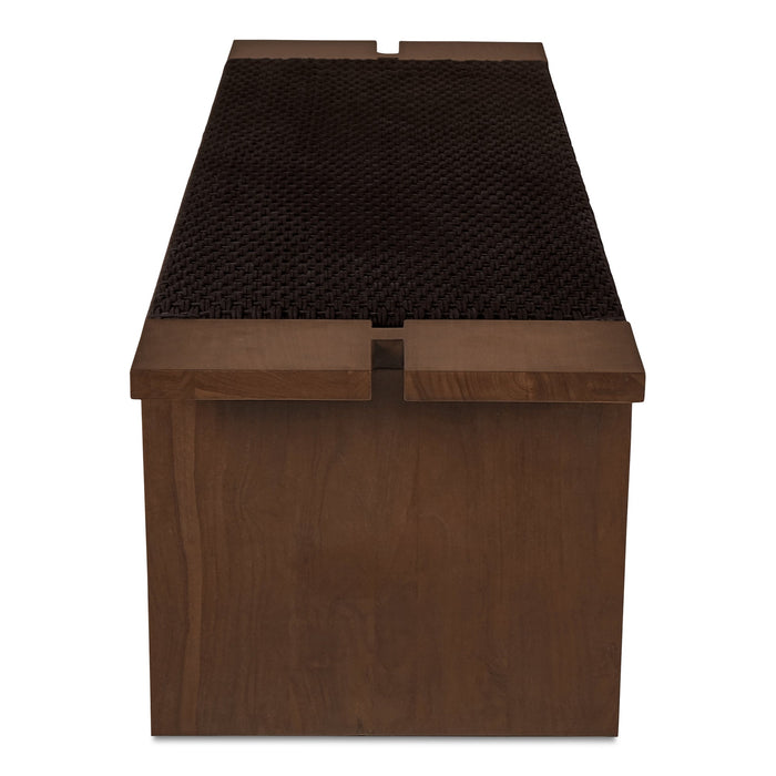 Merritt Outdoor Bench Dark Brown