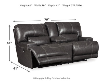 McCaskill Power Reclining Loveseat and Oversized Recliner