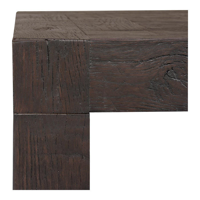 Evander Side Table Rustic Brown