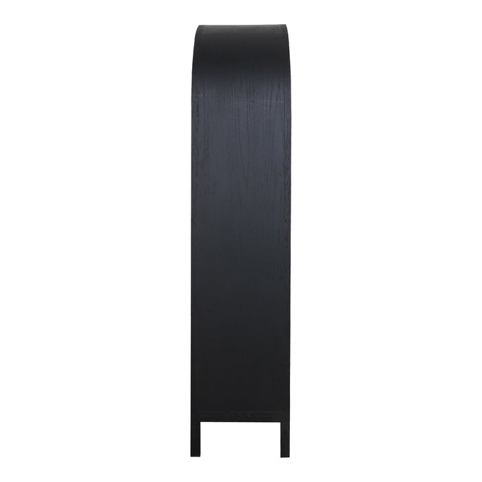 Wilde Display Cabinet Black Oak