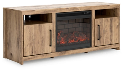 Hyanna 63'' TV Stand with Electric Fireplace