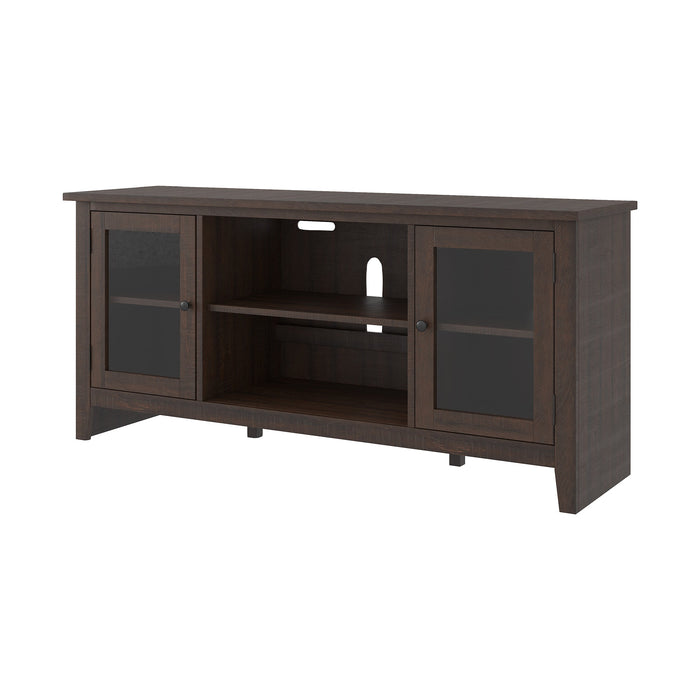 Camiburg LG TV Stand w/Fireplace Option - Warm Brown - Furniture Depot