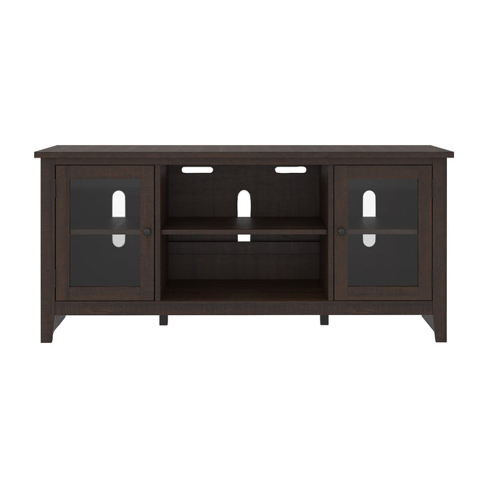 Camiburg LG TV Stand w/Fireplace Option - Warm Brown - Furniture Depot