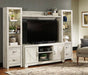 Bellaby 4 pc Entertainment Center - Whitewash - Furniture Depot