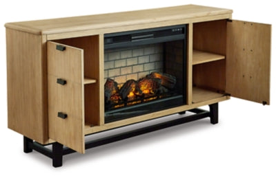 Freslowe TV Stand with Electric Fireplace