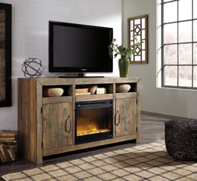 Sommerford 62" TV Stand with Electric Fireplace