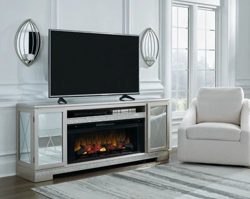 Flamory 72" TV Stand with Electric Fireplace - Furniture Depot (7911738769656)