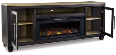 Foyland 83" TV Stand with Electric Fireplace