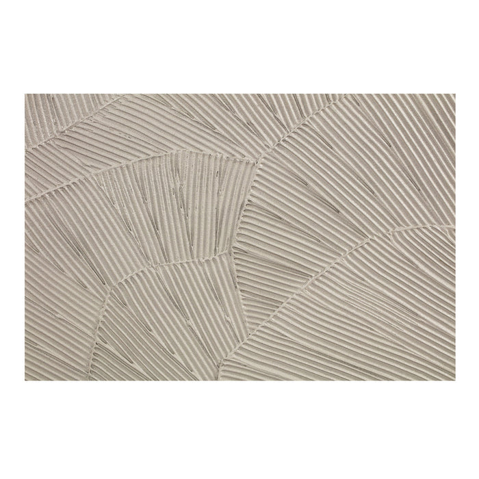 Flutter Framed Painting Cool Beige