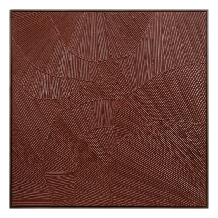 Flutter Framed Painting Maroon