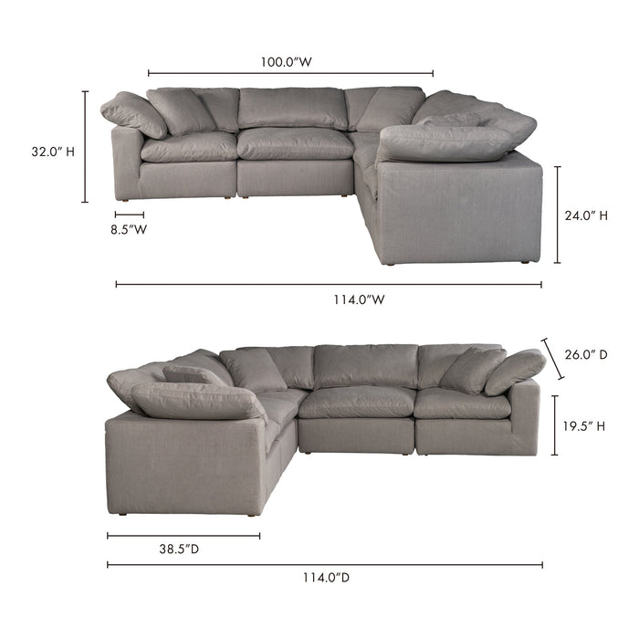 Terra Condo Classic L-Shaped Modular Sectional