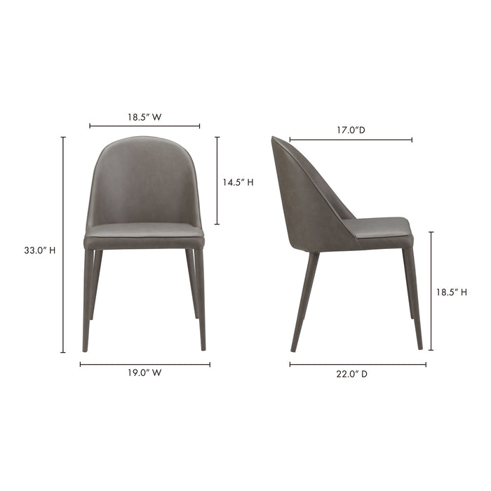 Burton Dining Chair Vegan Leather - Set Of Two