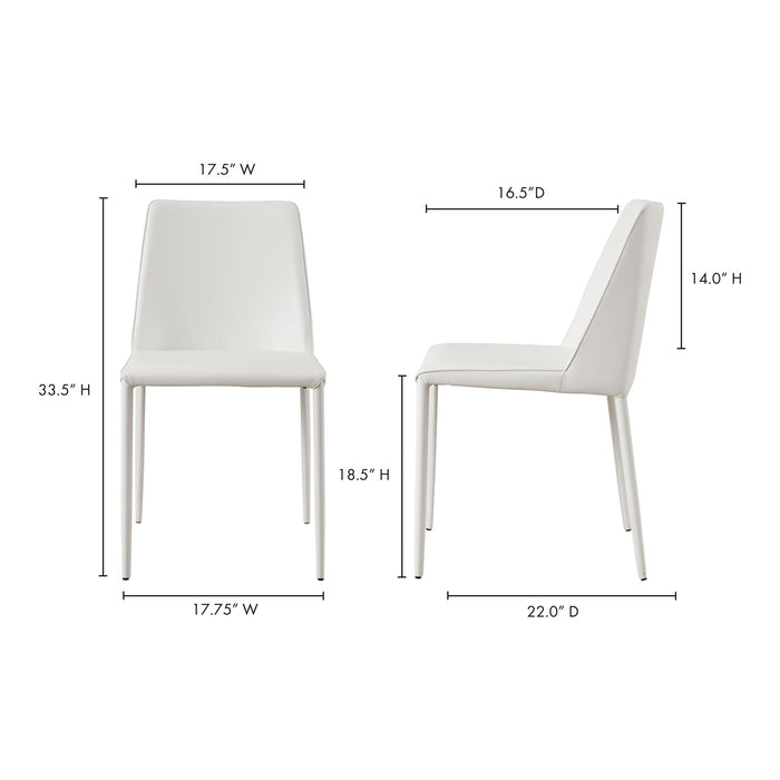 Nora Dining Chair Vegan Leather - Set Of Two