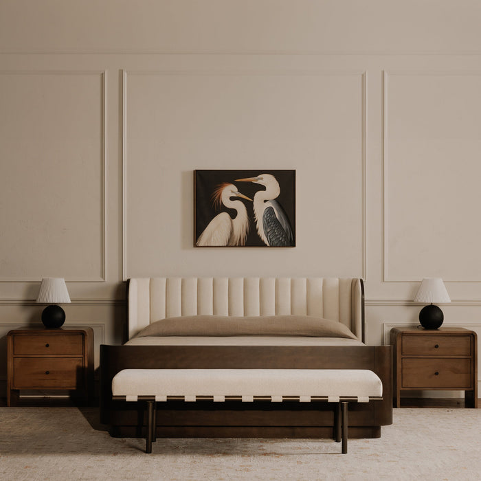 Carson Dining Bench Beige