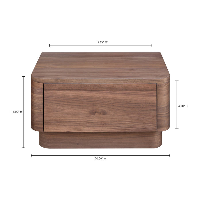 Round Off Small Nightstand