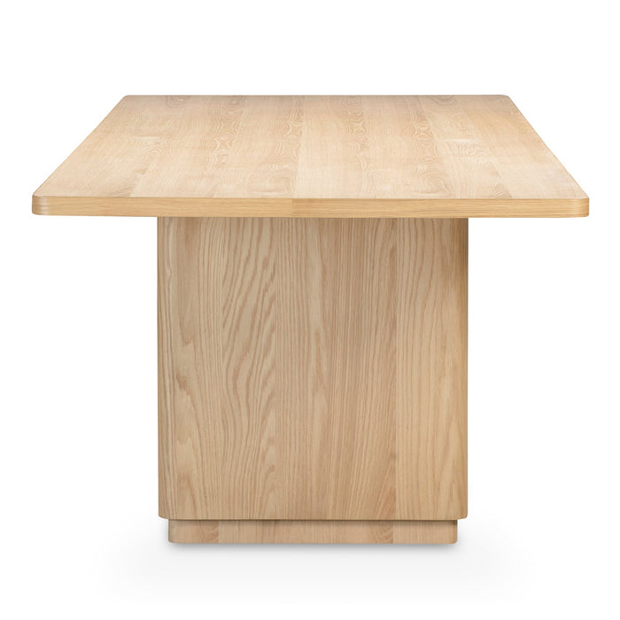 Round Off Large Dining Table Natural Oak