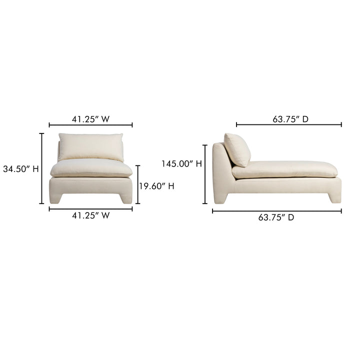 Estelle Chaise Cream